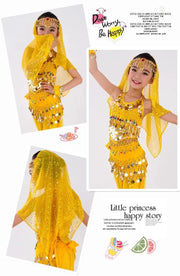 Girls Six Colors Belly Dance Oriental Dance India Dance Dresses - DancerInn
