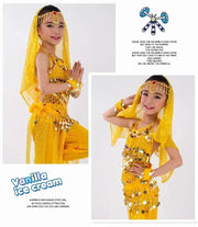 Girls Six Colors Belly Dance Oriental Dance India Dance Dresses - DancerInn