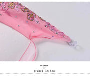 Women’s Rhinestone Standing Neck Ballroom Dance Competition Dresses YL7002 - DancerInn