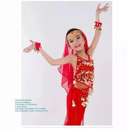 Girls Six Colors Belly Dance Oriental Dance India Dance Dresses - DancerInn