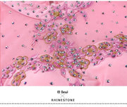 Women’s Rhinestone Standing Neck Ballroom Dance Competition Dresses YL7002 - DancerInn