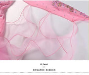 Women’s Rhinestone Standing Neck Ballroom Dance Competition Dresses YL7002 - DancerInn