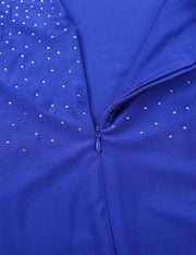 Men Stand Collar Shiny V-neck Dance Gymnastics Leotards Latin Ballroom Tango Rumba Dance Bodysuits - DancerInn