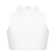 Girls Sleeveless Mock Neck Criss Cross Back Dance Crop Top Kid Dance Bra Tops - DancerInn