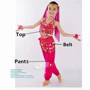 Girls Six Colors Belly Dance Oriental Dance India Dance Dresses - DancerInn
