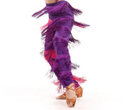 Girls Multi-color Tassel Fringe Samba Salsa Ballroom Latin Dance Pants - DancerInn