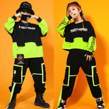 Laden Sie das Bild in den Galerie-Viewer, Children New Korean Jazz Top Pants Suit Hiphop Street Dance Clothes Boys Girls Street Dance Outfit Suits