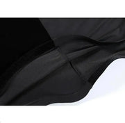 Women Velvet Perspective Stitching Elastic Elegant Waltz Ballroom Dress Ball Gown Dance Clothing YL9047 - DancerInn