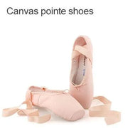 Women Professional Satin Ribbons Ballet Pointe Shoes for Girls Ladies - DancerInn