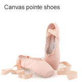 Laden Sie das Bild in den Galerie-Viewer, Women Professional Satin Ribbons Ballet Pointe Shoes for Girls Ladies