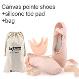 Load image into Gallery viewer, Women Professional Satin Ribbons Ballet Pointe Shoes for Girls Ladies