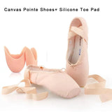 Load image into Gallery viewer, Women Professional Satin Ribbons Ballet Pointe Shoes for Girls Ladies