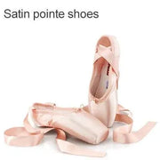 Women Professional Satin Ribbons Ballet Pointe Shoes for Girls Ladies - DancerInn