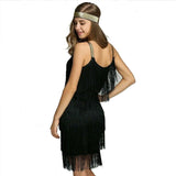 Load image into Gallery viewer, Women 1920s Tassels Straps  Dress Gatsby Cocktail Party Fringe Costumes