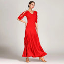 Long Dresses With Short Sleeves For Prom - Elegant Black Red Ball Gown For Special Events - Red / XL