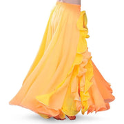 Women’s Chiffon Belly Dance Skirt with Slit Tribal Style Costumes for Belly Dancer - DancerInn