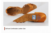 Women Multiple Colors Cowhide Sole Non-slip Satin Latin Ballroom Shoes Dance Sneakers BD211 - DancerInn