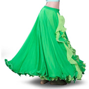 Women’s Chiffon Belly Dance Skirt with Slit Tribal Style Costumes for Belly Dancer - DancerInn