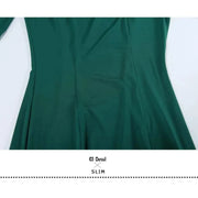 Women Off-Shoulder Hidden Zipper Short Sleeves Long Ballroom Dress Party Dress Spanish Dance Costume Ball Gown YL9003 - DancerInn