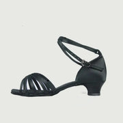 Women Multiple Colors Cowhide Sole Non-slip Satin Latin Ballroom Shoes Dance Sneakers BD211 - DancerInn