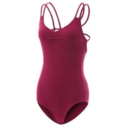 Women Cotton Spaghetti Straps Dance Camisole Ballet Leotards Dance Costumes - DancerInn