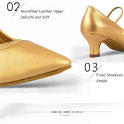 Women Microfiber Leather Soft Sole Ballroom Latin Jazz Dance Shoes Dancing Sneakers - DancerInn