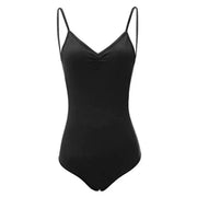 Women Cotton Spaghetti Straps Dance Camisole Ballet Leotards Dance Costumes - DancerInn