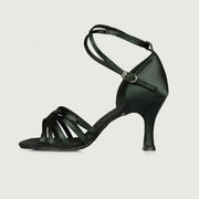 Women Multiple Colors Cowhide Sole Non-slip Satin Latin Ballroom Shoes Dance Sneakers BD211 - DancerInn