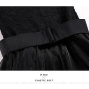 Women Boat Neck Imported Lace Stitching Slim-fitting Pattern Standard Dance Dress For Tango Costumes Evening Party YL1855 - DancerInn