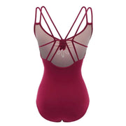 Women Cotton Spaghetti Straps Dance Camisole Ballet Leotards Dance Costumes - DancerInn