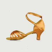 Women Multiple Colors Cowhide Sole Non-slip Satin Latin Ballroom Shoes Dance Sneakers BD211 - DancerInn