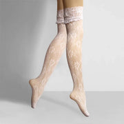 Women Sexy Lace Thigh High Stockings Jacquard Tights Lingerie Fishnet Stocking Pantyhose - DancerInn
