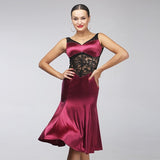 Load image into Gallery viewer, Sexy Design Lace Stitching Mermaid Dress For Women Latin Dance Dress Rumba Costume Tango Dance Wear